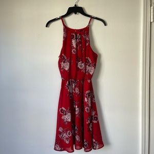Flawless Floral Dress in Red